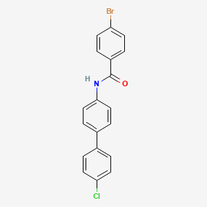 molecular formula C19H13BrClNO B12993068 4-Bromo-N-(4'-chloro-biphenyl-4-yl)-benzamide 