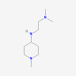 molecular formula C10H23N3 B1299312 N,N-Dimethyl-N'-(1-methyl-piperidin-4-yl)-ethane-1,2-diamine CAS No. 724757-63-5