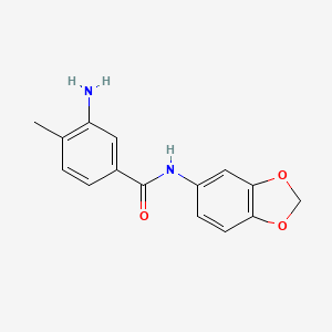 3-Amino-N-(benzo[d][1,3]dioxol-5-yl)-4-methylbenzamide