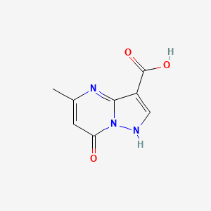 molecular formula C8H7N3O3 B1299314 5-Methyl-7-oxo-4,7-dihydropyrazolo[1,5-a]pyrimidine-3-carboxylic acid CAS No. 799262-17-2