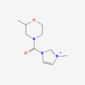 1-Methyl-3-(2-methylmorpholine-4-carbonyl)-1H-imidazol-3-ium