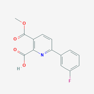 6-(3-Fluorophenyl)-3-(methoxycarbonyl)picolinic acid