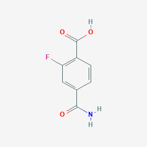 molecular formula C8H6FNO3 B1299319 4-Carbamoyl-2-fluorobenzoic acid CAS No. 799265-47-7