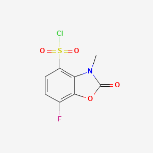 7-Fluoro-3-methyl-2-oxo-2,3-dihydrobenzo[d]oxazole-4-sulfonyl chloride