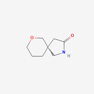 molecular formula C8H13NO2 B12993225 (R)-7-Oxa-2-azaspiro[4.5]decan-3-one 