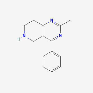 2-Methyl-4-phenyl-5,6,7,8-tetrahydropyrido[4,3-d]pyrimidine