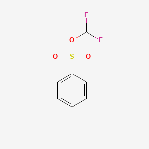 molecular formula C8H8F2O3S B12993237 Difluoromethyl 4-methylbenzenesulfonate 