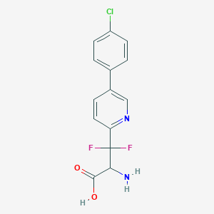 2-Amino-3-(5-(4-chlorophenyl)pyridin-2-yl)-3,3-difluoropropanoic acid