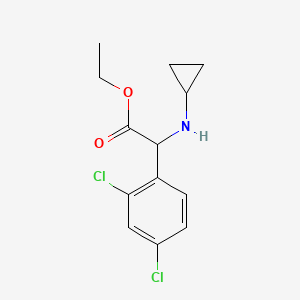 Ethyl 2-(cyclopropylamino)-2-(2,4-dichlorophenyl)acetate