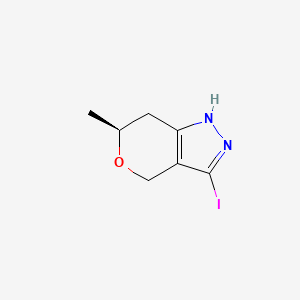 (S)-3-Iodo-6-methyl-1,4,6,7-tetrahydropyrano[4,3-c]pyrazole