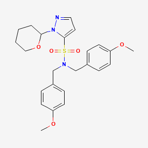 N,N-Bis(4-methoxybenzyl)-1-(tetrahydro-2H-pyran-2-yl)-1H-pyrazole-5-sulfonamide