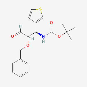 tert-Butyl ((1R)-2-(benzyloxy)-3-oxo-1-(thiophen-3-yl)propyl)carbamate