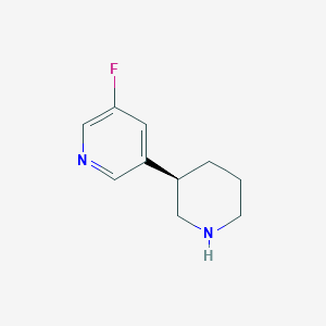 (R)-3-Fluoro-5-(piperidin-3-yl)pyridine