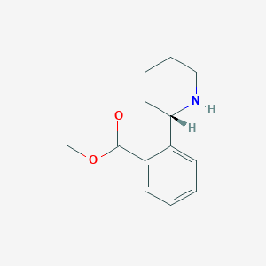 molecular formula C13H17NO2 B12993375 Methyl (S)-2-(piperidin-2-yl)benzoate 