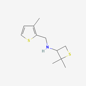 2,2-Dimethyl-N-((3-methylthiophen-2-yl)methyl)thietan-3-amine