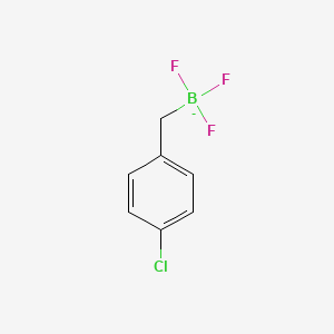 molecular formula C7H6BClF3- B12993395 (4-Chlorobenzyl)trifluoroborate 