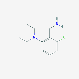 2-(aminomethyl)-3-chloro-N,N-diethylaniline