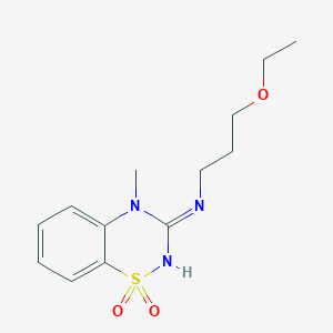 3-((3-Ethoxypropyl)amino)-4-methyl-4H-benzo[e][1,2,4]thiadiazine 1,1-dioxide