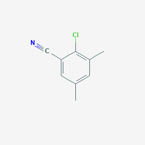 molecular formula C9H8ClN B12993414 2-Chloro-3,5-dimethylbenzonitrile 