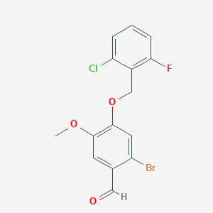 2-Bromo-4-((2-chloro-6-fluorobenzyl)oxy)-5-methoxybenzaldehyde