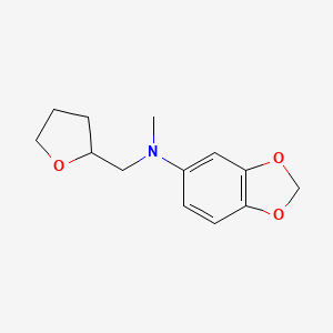 N-methyl-N-(oxolan-2-ylmethyl)-1,3-benzodioxol-5-amine