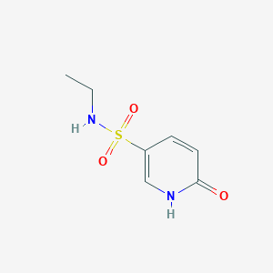 molecular formula C7H10N2O3S B12993496 N-Ethyl-6-oxo-1,6-dihydropyridine-3-sulfonamide 