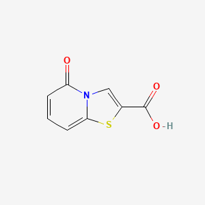 molecular formula C8H5NO3S B12993507 5-Oxo-5H-thiazolo[3,2-a]pyridine-2-carboxylic acid 