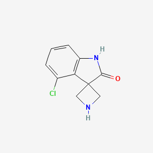 molecular formula C10H9ClN2O B12993510 4'-Chlorospiro[azetidine-3,3'-indolin]-2'-one 