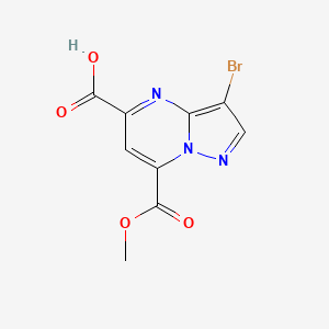 3-Bromo-7-(methoxycarbonyl)pyrazolo[1,5-a]pyrimidine-5-carboxylic acid