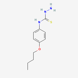 molecular formula C11H17N3OS B12993557 N-(4-Butoxyphenyl)hydrazinecarbothioamide 