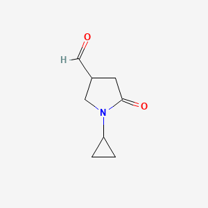 1-Cyclopropyl-5-oxopyrrolidine-3-carbaldehyde