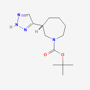 tert-butyl (3R)-3-(1H-triazol-5-yl)azepane-1-carboxylate