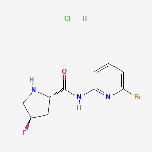 (2S,4R)-N-(6-bromopyridin-2-yl)-4-fluoropyrrolidine-2-carboxamide hydrochloride