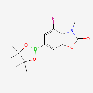 4-Fluoro-3-methyl-6-(4,4,5,5-tetramethyl-1,3,2-dioxaborolan-2-yl)benzo[d]oxazol-2(3H)-one