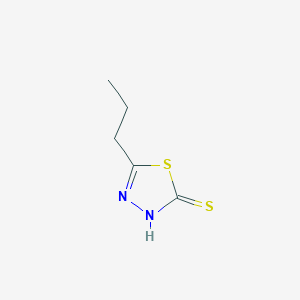 molecular formula C5H8N2S2 B1299364 1,3,4-Thiadiazole-2(3H)-thione, 5-propyl- CAS No. 37663-50-6