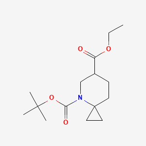 4-(tert-Butyl) 6-ethyl 4-azaspiro[2.5]octane-4,6-dicarboxylate