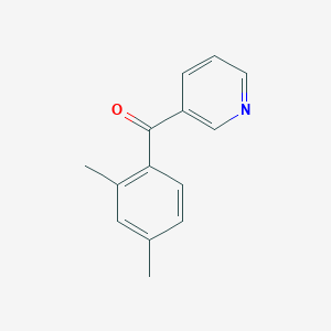 molecular formula C14H13NO B12993701 (2,4-Dimethylphenyl)(pyridin-3-yl)methanone 