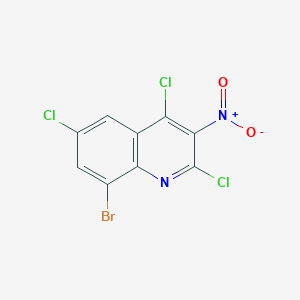 8-Bromo-2,4,6-trichloro-3-nitroquinoline