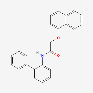 molecular formula C24H19NO2 B12993777 N-([1,1'-Biphenyl]-2-yl)-2-(naphthalen-1-yloxy)acetamide CAS No. 333341-35-8