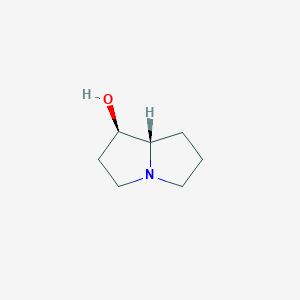 molecular formula C7H13NO B12993783 (1R*,7aS*)-Hexahydro-pyrrolizin-1-ol 