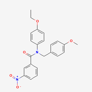 molecular formula C23H22N2O5 B12993798 N-(4-Ethoxyphenyl)-N-(4-methoxybenzyl)-3-nitrobenzamide 