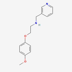 molecular formula C15H18N2O2 B1299384 N-[2-(4-Methoxyphenoxy)ethyl]-N-(3-pyridinylmethyl)amine 