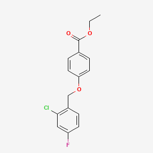 Ethyl 4-((2-chloro-4-fluorobenzyl)oxy)benzoate