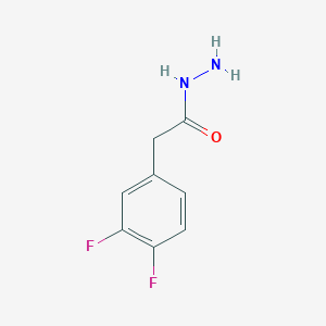 molecular formula C8H8F2N2O B12993929 2-(3,4-Difluorophenyl)acetohydrazide 