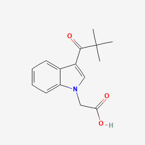 molecular formula C15H17NO3 B1299394 [3-(2,2-Dimethyl-propionyl)-indol-1-yl]-acetic acid CAS No. 842964-33-4