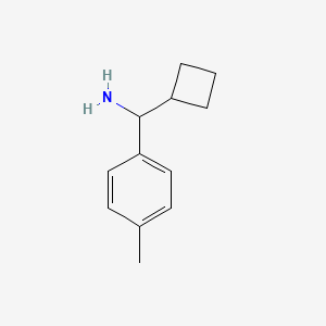 molecular formula C12H17N B12993964 Cyclobutyl(p-tolyl)methanamine CAS No. 1016749-43-1