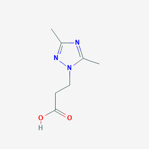 molecular formula C7H11N3O2 B1299397 3-(3,5-dimethyl-1H-1,2,4-triazol-1-yl)propanoic acid CAS No. 842971-05-5