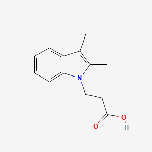 molecular formula C13H15NO2 B1299398 3-(2,3-dimethyl-1H-indol-1-yl)propanoic acid CAS No. 40313-28-8