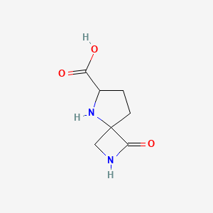 molecular formula C7H10N2O3 B12993980 1-Oxo-2,5-diazaspiro[3.4]octane-6-carboxylic acid 