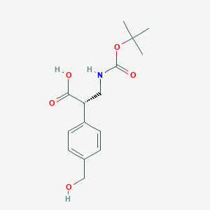 (S)-3-((tert-Butoxycarbonyl)amino)-2-(4-(hydroxymethyl)phenyl)propanoic acid